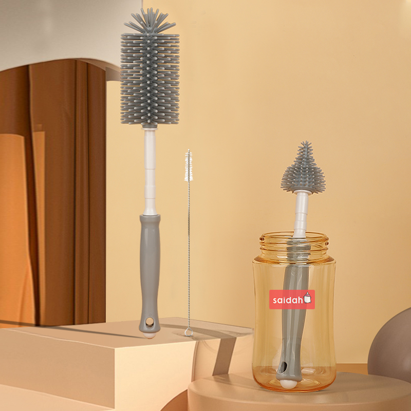 مجموعة زجاجة حليب سليكون 3 في 1 