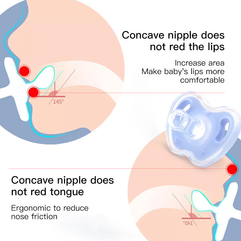 ناعمة طبيعية من السيليكون مصاصة - يوم وليلا راحة مهدئة