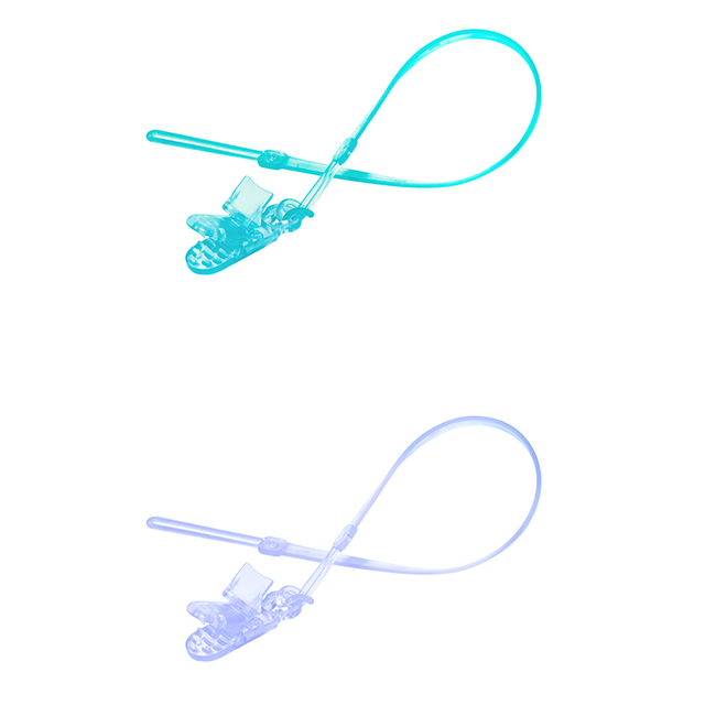 حامل مقطع مصاصة الطفل مع حبات السيليكون ومقطع التمساح-مقود مصاصة خالي