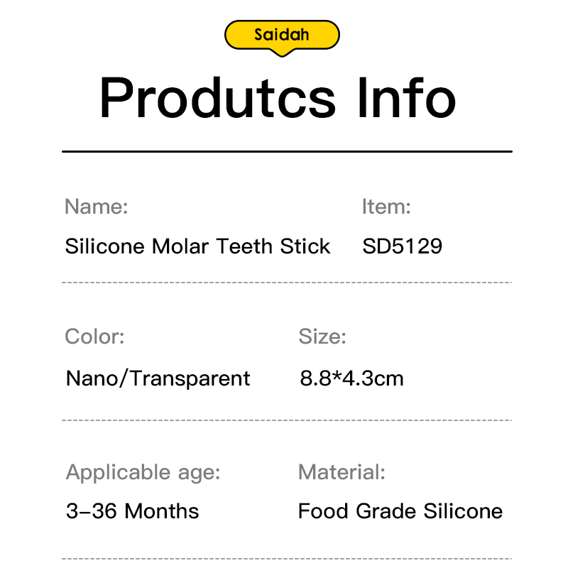 BPA خالية من BPA ، عصا السيليكون مرنة العصا للأطفال