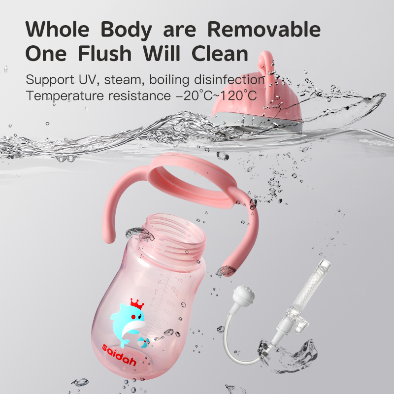 كأس تدريب للأطفال خالية من BPA الصديقة مع صمام مضاد لـ Choke