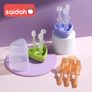 SAIDAH SD8376 مجموعة فرشاة أسنان سليكون 