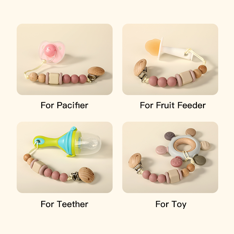 سلسلة ناعمة وآمنة وصديقة للبيئة متعددة الأغراض وسلسلة Teether