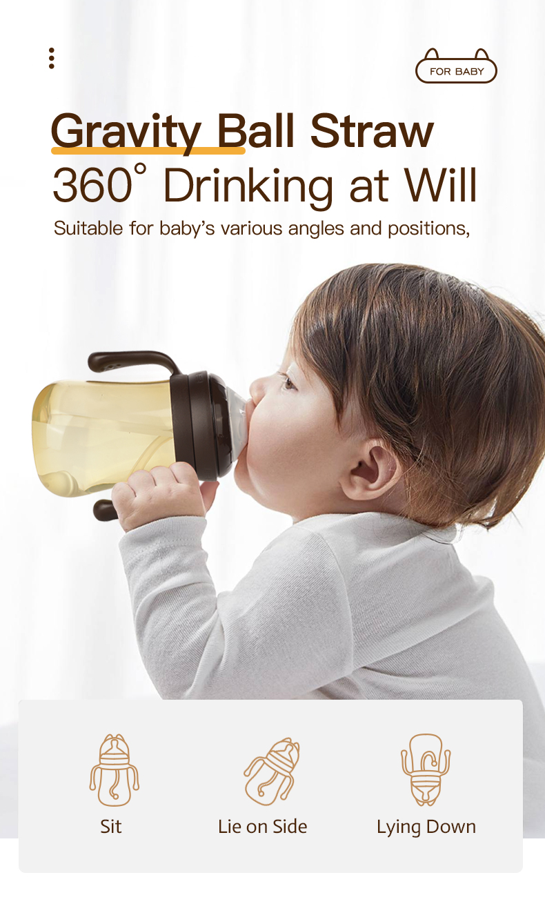 سيليكون ناعم 360 درجة كوب سيبي للحليب الآمن وشرب الماء