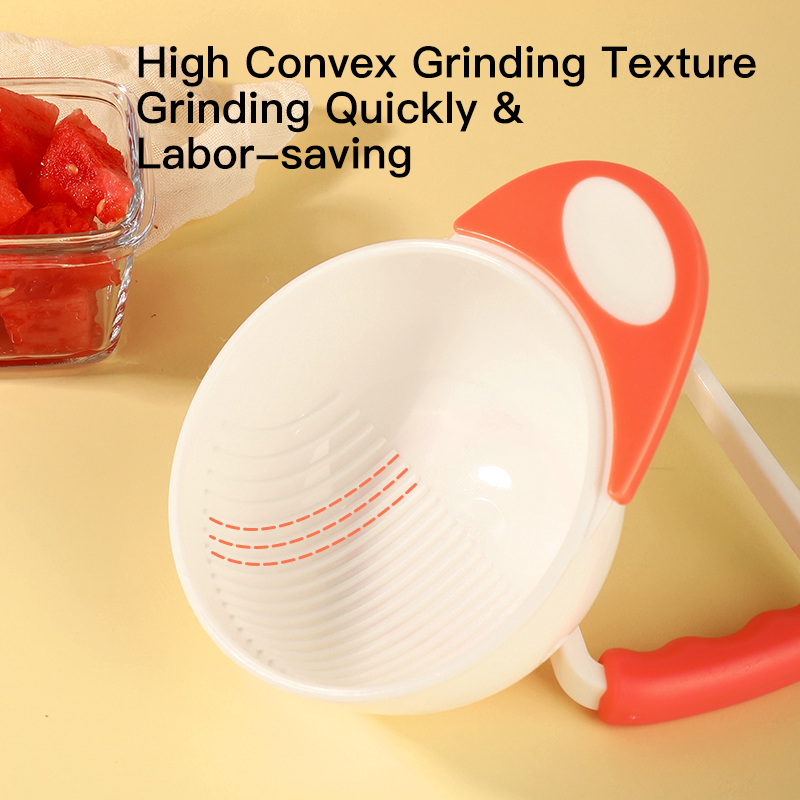 واحد دقيقة من طعام الأطفال محلي الصنع: وعاء طحن يدوي سهل للفواكه والخضار