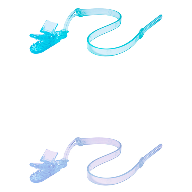 حامل مقطع مصاصة الطفل مع حبات السيليكون ومقطع التمساح-مقود مصاصة خالي