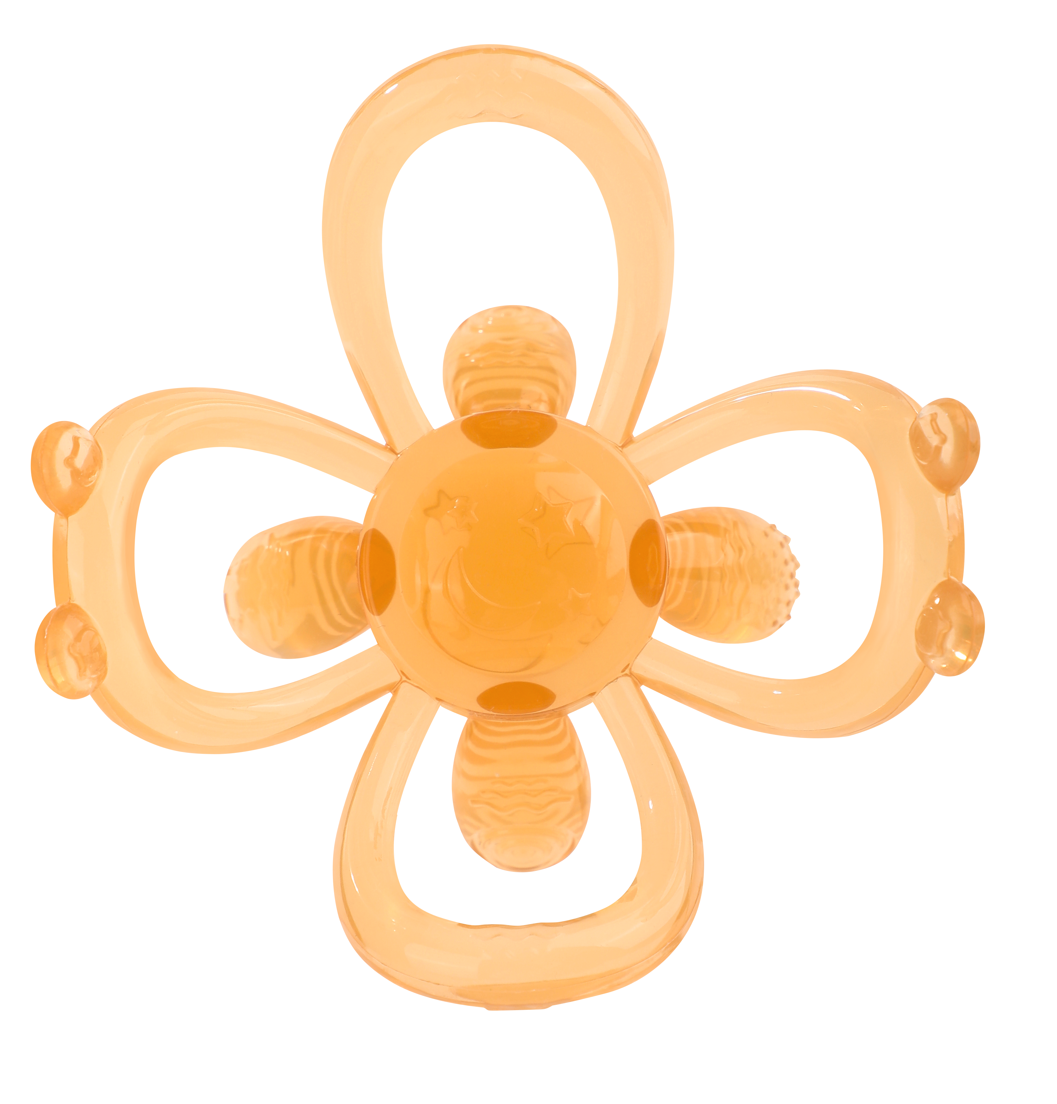 كرة التسنين اللطيفة الطبيعية - لعبة حسية لتخفيف الرضع