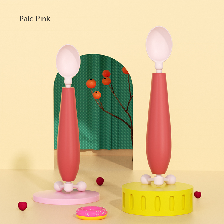 ملعقة الطفل المضادة للطفل-ملعقة سليكونية خالية من السيليكون خالية من BPA مع استشعار درجة الحرارة (6M+)