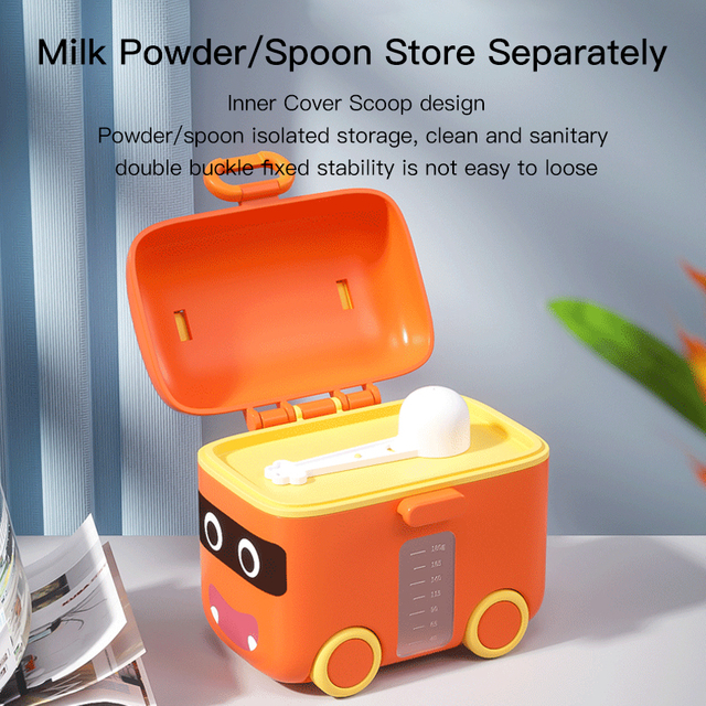 تسرب سليكيون لتخزين طعام الأطفال وعربة لعبة