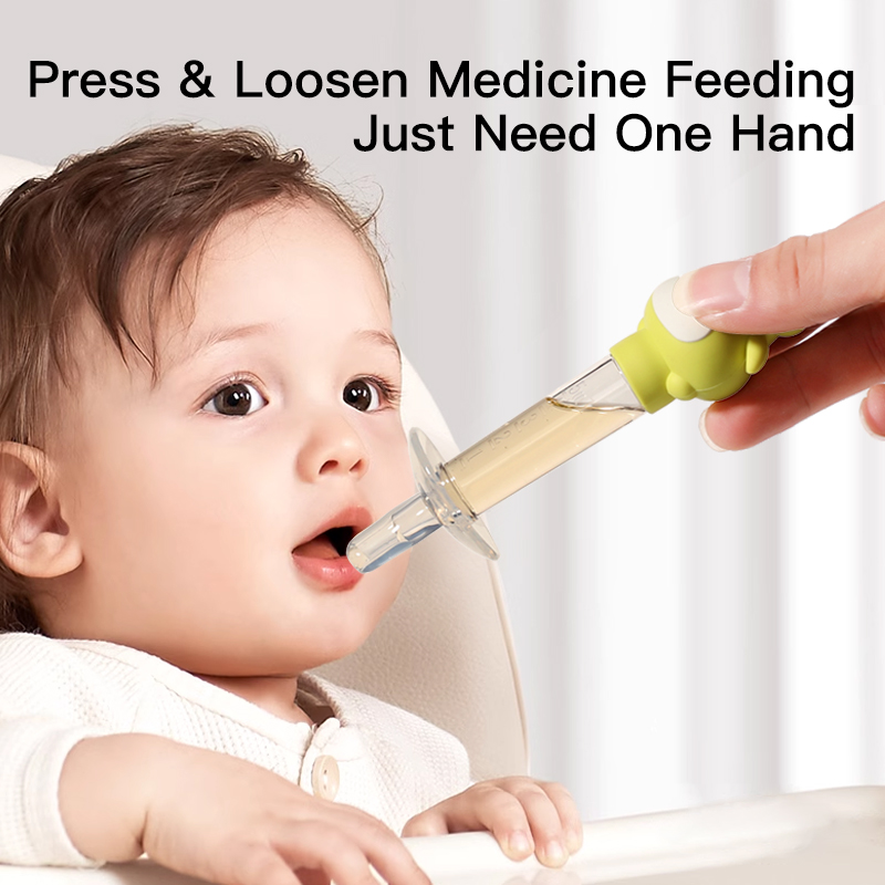 مغذي طب الأطفال على شكل ضفدع كاريكاتوري