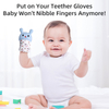 قفازات تسنين الطفل | غذاء الصف السيليكون قفازات مضادة للحيلة | لعبة رضيع لتصميم الأرنب اللطيف