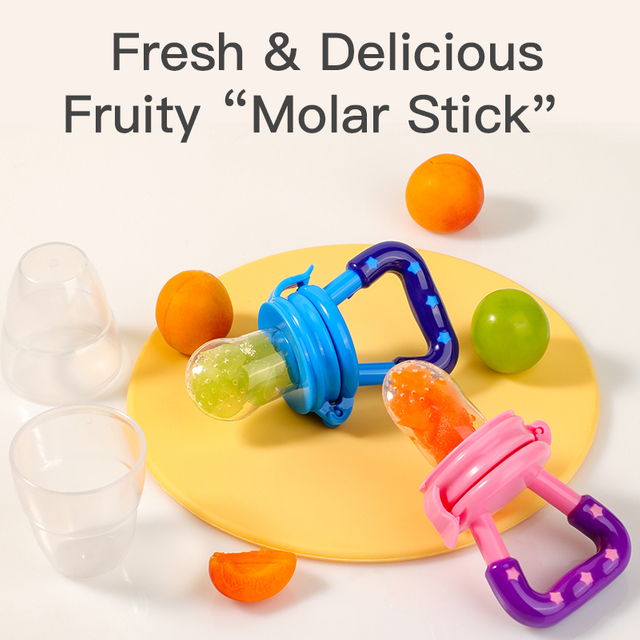 Star Silicone Baby Feeder & Teether - BPA Fruit Fruit Packifier for Bearging Leaff + Soft Pheming Tuy