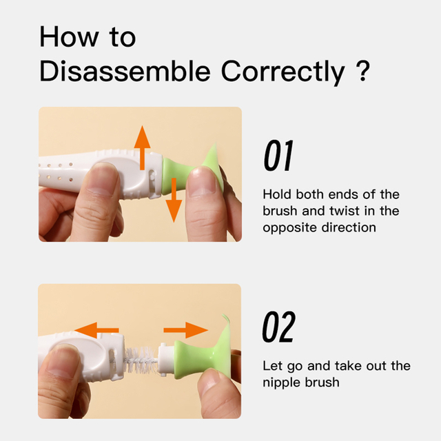 [نايلون | الإسفنج] نايلون | فرشاة الإسفنج مع كوب شفط ، مجموعة فرشاة مصاصة زجاجة التغذية