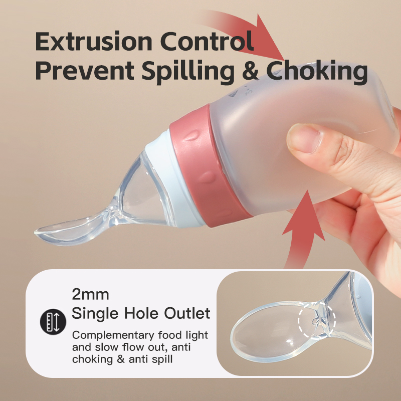 3 أوقية/100 مل من معجون الأرز السيليكون السائل مع ملعقة الاستغناء