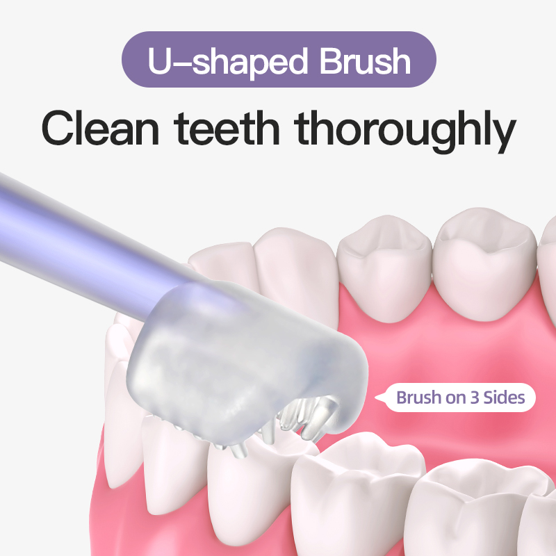 SAIDAH SD8376 مجموعة فرشاة أسنان سليكون 