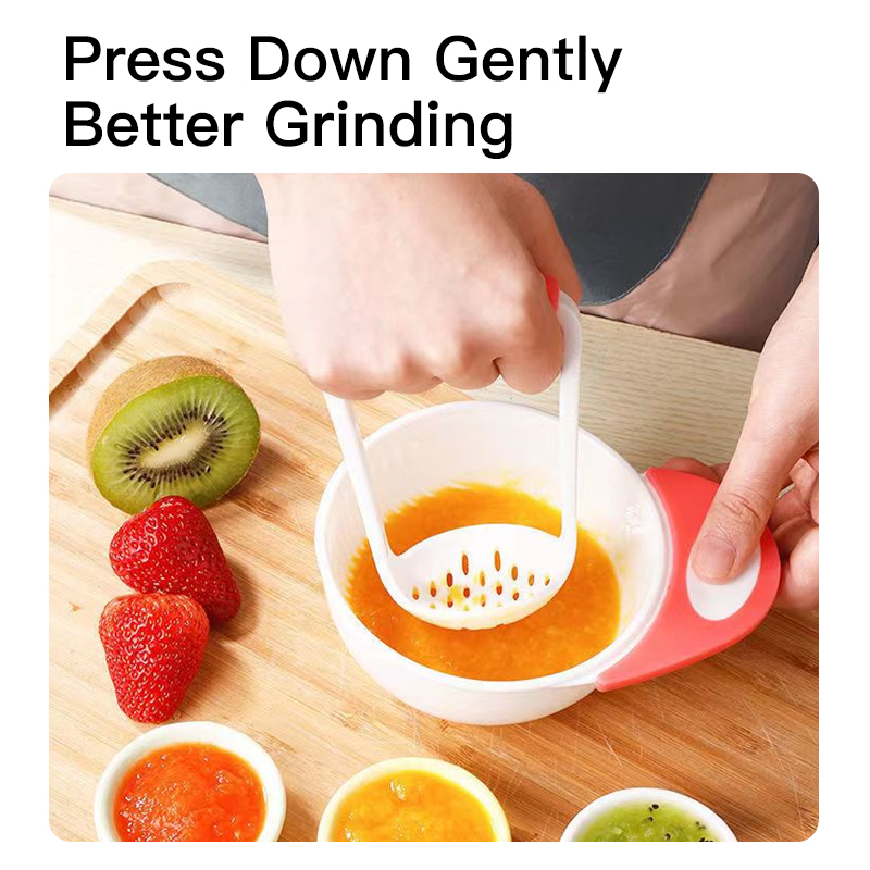 واحد دقيقة من طعام الأطفال محلي الصنع: وعاء طحن يدوي سهل للفواكه والخضار