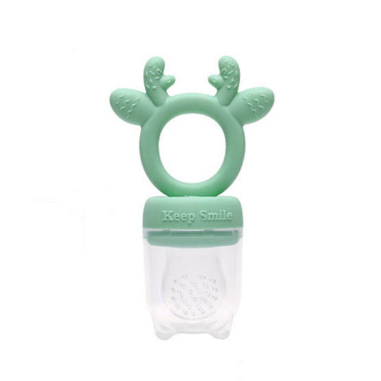 آمن غير سام من السيليكون مغذي فواكه الطفل مع تصميم الغزلان