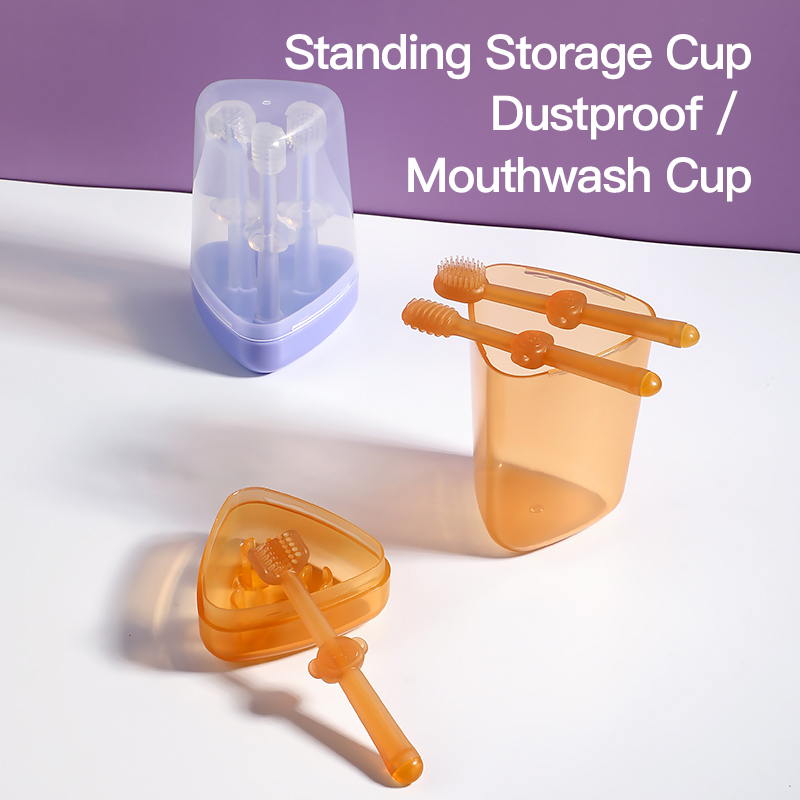 SAIDAH SD8376 مجموعة فرشاة أسنان سليكون 